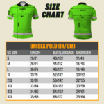 Size Polo Shirts