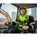 Attachment image of Himin's review on Hi Vis Zip Hoodie Reflective Lime Neon Skull Custom Name Safety Workwear For Runners, Cyclists, Skull Lover
