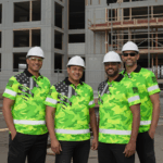 Attachment image of Himin's review on Hi Vis Polo Shirts Reflective Scratch Camo Green Neon US Flag Safety Workwear