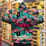 Hi-Vis-Hoodie-Reflective-Tapes-Pink-Flamingo-Flower-Hawaiian-Custom-Name-7