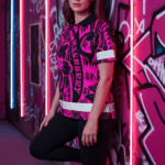 Attachment image of Himin's review on Hi Vis Polo Shirt Reflective Pink Flower Hawaiian Polynesian Tribal Custom Name Safety Workwear