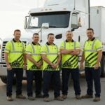 Attachment image of Himin's review on Custom Safety Polo Shirt In Yellow Neon With Vintage American Flag