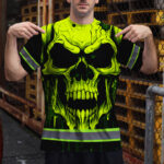 Hi-Vis-Shirts-Reflective-Lime-Neon-Skull-Custom-Name-Safety-Workwear-For-Runners,-Cyclists,-Skull-Lover-5