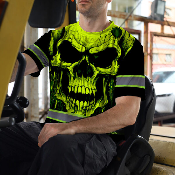 Hi-Vis-Shirts-Reflective-Lime-Neon-Skull-Custom-Name-Safety-Workwear-For-Runners,-Cyclists,-Skull-Lover-8