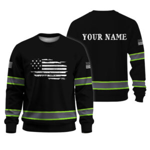 High Visibility Long Sleeve Shirt Reflective Safety With for Men, Women, Outdoor Worker, Trucker
