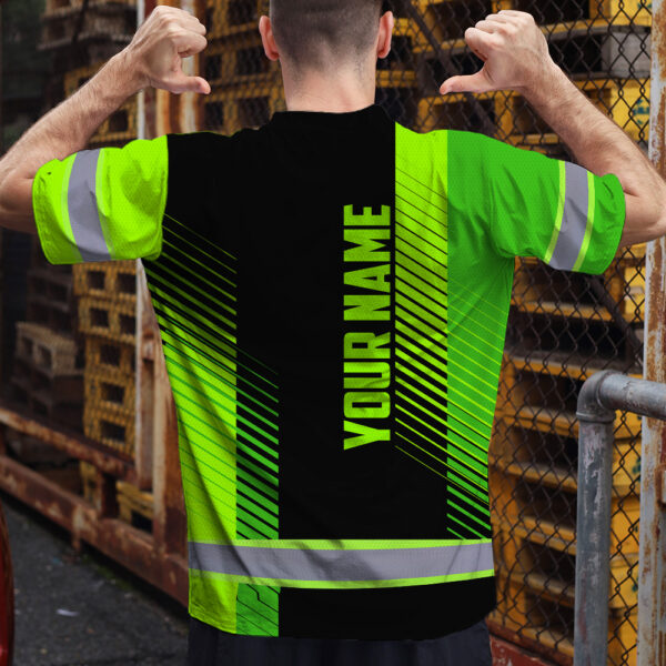 Hi-Vis-Shirt-Uniform-Company-Reflective-Stripes-Green-Neon-Custom-4