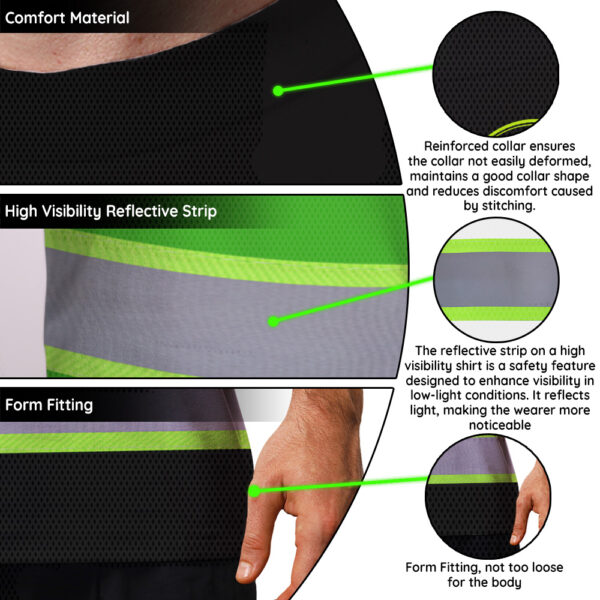 Hi-Vis-Shirt-Uniform-Company-Reflective-Stripes-Green-Neon-Custom-8