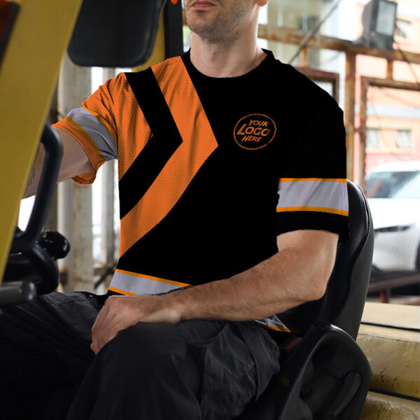 Hi-Vis-Shirt-Uniform-Reflective-Black-And-Orange-Custom-Name-And-Logo-6