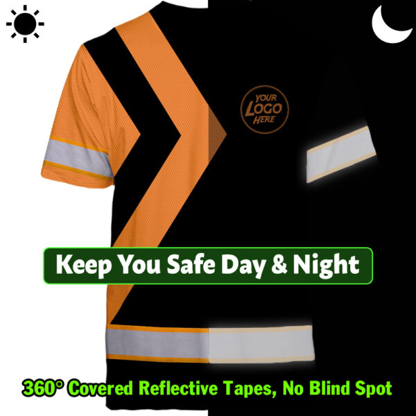 Hi-Vis-Shirt-Uniform-Reflective-Black-And-Orange-Custom-Name-And-Logo-7