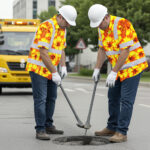 Hi-Vis-Hawaiian-Shirt-Reflective-Tapes-Orange-Neon-And-Yellow-Flowers-Custom-Name-Safety-Workwear-For-Workers,-Truckers,-Operators-4