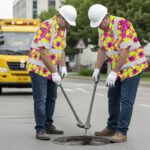 Hi-Vis-Hawaiian-Shirt-Reflective-Tapes-Pink-Neon-And-Lime-Flowers-Custom-Name-Safety-Workwear-For-Workers,-Truckers,-Operators-4