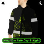Hi Vis Jacket Waterproof And Windproof Reflective Protection & Victory Viking Custom Name2
