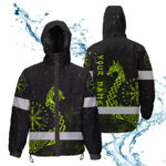 Hi Vis Jacket Waterproof And Windproof Reflective Protection & Victory Viking Custom Name4