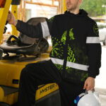 Hi Vis Jacket Waterproof And Windproof Reflective Protection & Victory Viking Custom Name5
