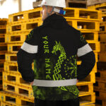 Hi Vis Jacket Waterproof And Windproof Reflective Protection & Victory Viking Custom Name6