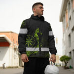 Hi Vis Jacket Waterproof And Windproof Reflective Protection & Victory Viking Custom Name8