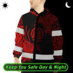 Hi-Vis-Jacket-Waterproof-And-Windproof-Reflective-Red-Neon-Viking-Symbol-Custom-Name-Safety-2