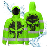 Hi-Vis-Jacket-Waterproof-And-Windproof-Reflective-Tapes-Green-Neon-Skull-Viking-Symbol-Custom-Name-5