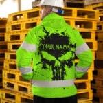 Hi-Vis-Jacket-Waterproof-And-Windproof-Reflective-Tapes-Green-Neon-Skull-Viking-Symbol-Custom-Name-7