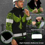 Hi-Vis-Jacket-Waterproof-And-Windproof-Reflective-Tapes-Green-Neon-Skull-Viking-Tattoo-Custom-Name-3