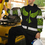 Hi-Vis-Jacket-Waterproof-And-Windproof-Reflective-Tapes-Green-Neon-Skull-Viking-Tattoo-Custom-Name-5