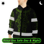 Hi-Vis-Jacket-Waterproof-And-Windproof-Reflective-Tapes-Green-Neon-Viking-Symbol-Custom-Name-2