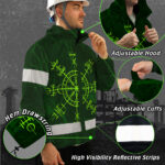 Hi-Vis-Jacket-Waterproof-And-Windproof-Reflective-Tapes-Green-Neon-Viking-Symbol-Custom-Name-Safety-3