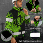 Hi-Vis-Jacket-Waterproof-And-Windproof-Reflective-Tapes-Viking-Symbol-Green-Neon-Custom-Name-4