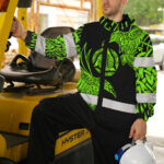 Hi-Vis-Jacket-Waterproof-And-Windproof-Reflective-Tapes-Viking-Symbol-Green-Neon-Custom-Name-6