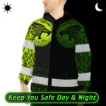 Hi-Vis-Jacket-Waterproof-And-Windproof-Reflective-Tapes-Wolf-Tattoo-Viking-Symbol-Green-Neon-2