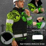 Hi-Vis-Jacket-Waterproof-And-Windproof-Reflective-Tapes-Wolf-Tattoo-Viking-Symbol-Green-Neon-3