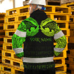 Hi-Vis-Jacket-Waterproof-And-Windproof-Reflective-Tapes-Wolf-Tattoo-Viking-Symbol-Green-Neon-6