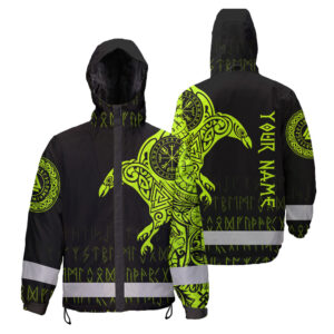 High Visibility Jacket Waterproof And Windproof Reflective Men's Viking Safety Workwear