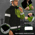 High Visibility Jacket Waterproof And Windproof Reflective Vikings Tattoo Safety Workwear3