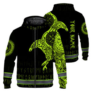 High Visibility Zip Hoodie Reflective Men's Viking Safety Workwear