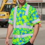 hi-vis-hawaiian-shirt-reflective-tapes-blue-neon-and-green-flowers-db41d.webp