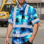 hi-vis-hawaiian-shirt-reflective-tapes-blue-neon-flowers-4-custom-09377.webp