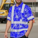 hi-vis-hawaiian-shirt-reflective-tapes-blue-neon-flowers-custom-name-4f3e8.webp