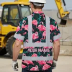 hi-vis-hawaiian-shirt-reflective-tapes-hawaii-flamingo-custom-name-3e713.webp