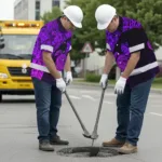 hi-vis-hawaiian-shirt-reflective-tapes-violet-neon-turtle-hawaiian-27f62.webp