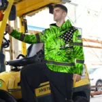hi-vis-hoodie-reflective-tapes-green-tie-dye-us-flag-scratch-custom-51a53.webp