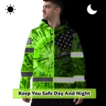 hi-vis-hoodie-reflective-tapes-green-tie-dye-us-flag-scratch-custom-9a612.webp