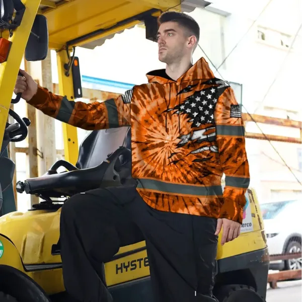 hi-vis-hoodie-reflective-tapes-orange-tie-dye-us-flag-scratch-custom-da82e.webp