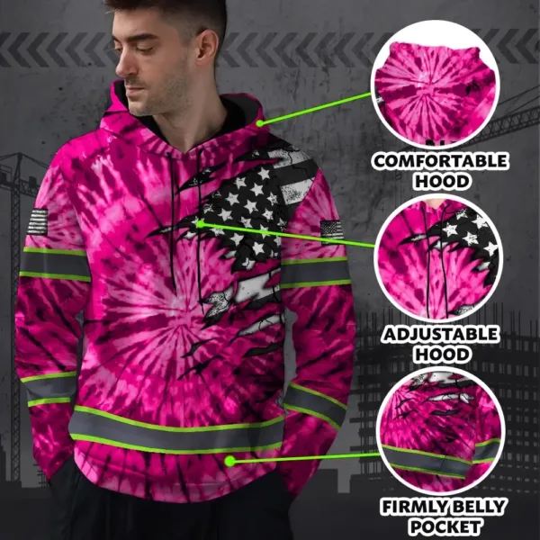 hi-vis-hoodie-reflective-tapes-pink-tie-dye-us-flag-scratch-custom-bb477.webp