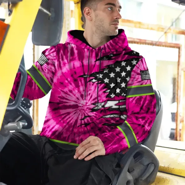 hi-vis-hoodie-reflective-tapes-pink-tie-dye-us-flag-scratch-custom-f1726.webp