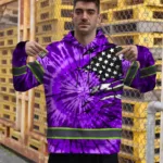 hi-vis-hoodie-reflective-tapes-violet-tie-dye-us-flag-scratch-custom-7608d.webp
