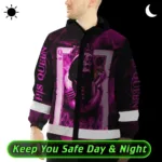 hi-vis-jacket-waterproof-reflective-sugar-skull-pink-his-queen-f1f55.webp