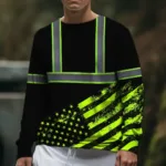 hi-vis-long-sleeve-shirt-reflective-black-and-green-usa-flag-custom-05be8.webp