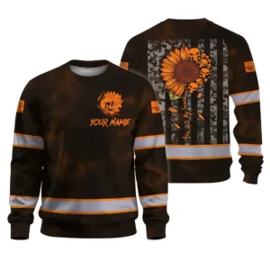 Hi Vis Long Sleeve Shirts Black Reflective Skull You Are My Sunshine Safety Workwear