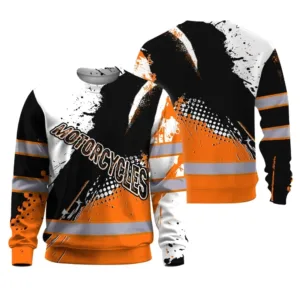 Hi Vis Long Sleeve Shirts Reflective Orange Safety Motorcycles